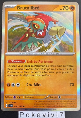Carte Pokemon BRUTALIBRE 118/198 HOLO EV1 Ecarlate Et Violet SV1 FR