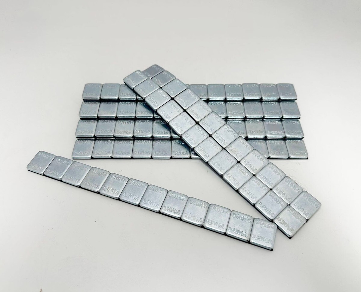 Lead Free Stick On Wheel Weights 1/4 Oz Gray 180 Pieces 1 Box Lead-Free Wheel Weights - 1/4 Oz Stick-On Adhesive Weights, Gray, 180 Pieces Steering Wheel Weight