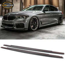 Fits 17-23 BMW G30 530i 540i MP Style Side Skirt Extension Lip Sill & Decal Kit