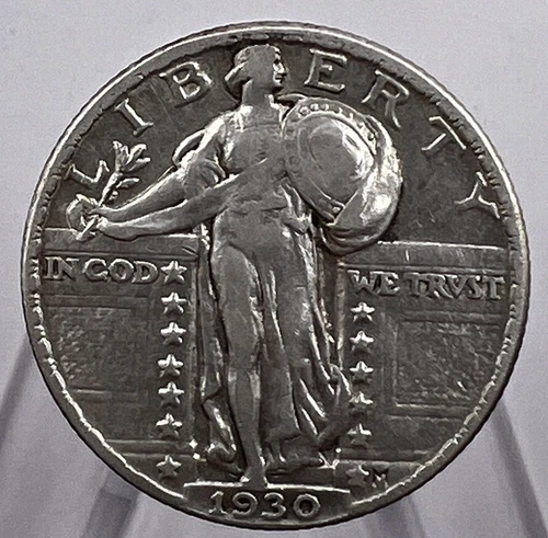 1930 25C Standing Liberty Quarter AU - 24895