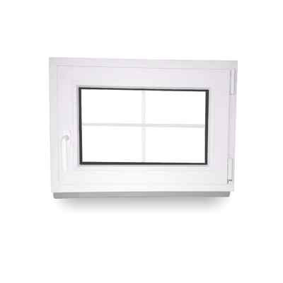 Sprossenfenster Fenster mit Sprossen Kunststoff Fenster 3 Fach 70 cm Höhe