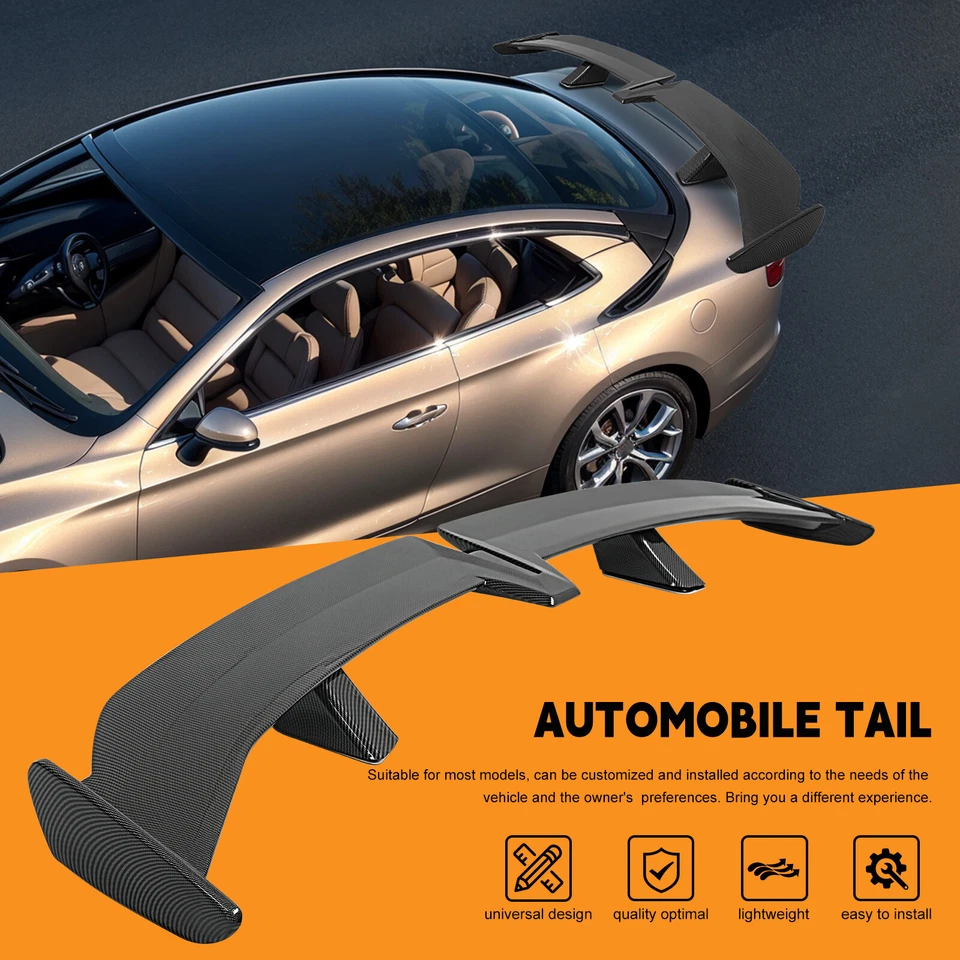 For Acura TSX TL TLX ILX Sedan PRO Style Carbon Fiber 54"Rear Trunk Spoiler Wing — 第 4/4 张图片