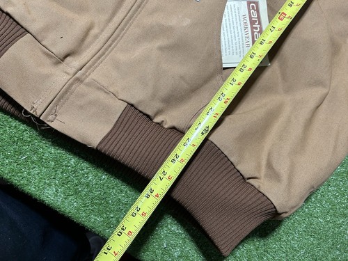 Vintage 90s Carhartt Quilt Lined Brown Hooded Duck Jacket Mens 4XL JQ1006 New - Picture 6 of 7