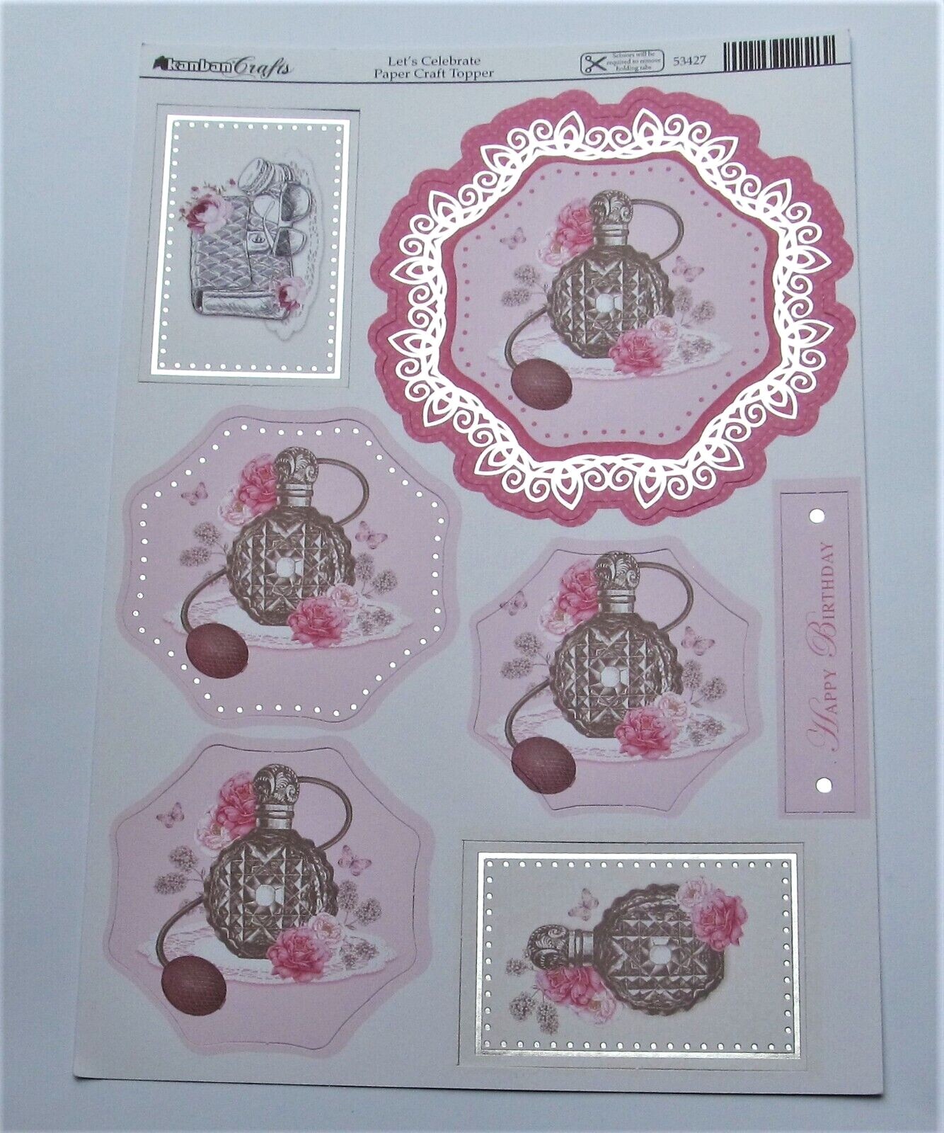 UPDATED Kanban Die Cut Foiled Card Toppers Part 2 99p Sale Postage