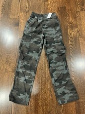 NEW Boys Kids Children's Place Gray Brown Camo Camouflage Cargo Pants Size 10 S