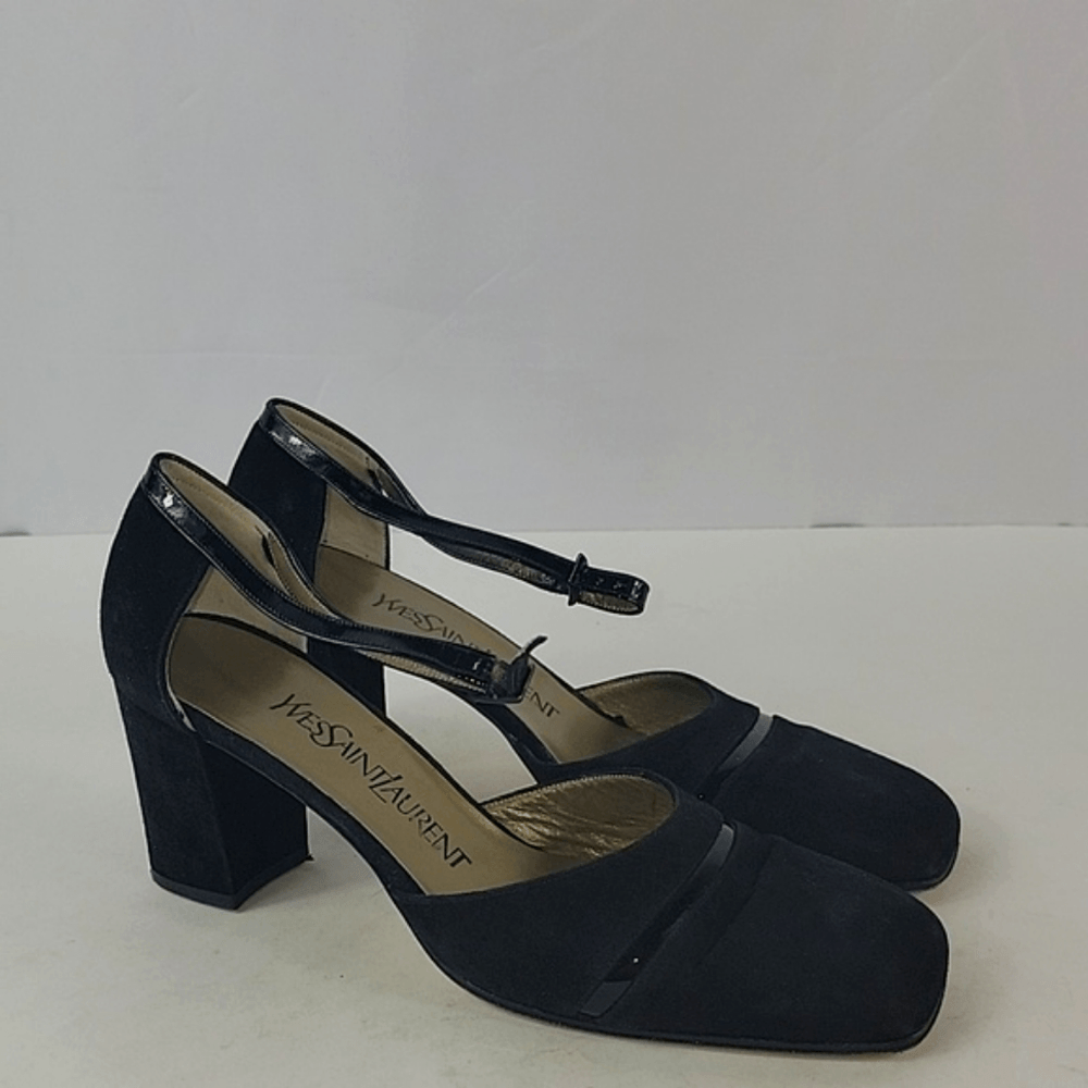 Decolte donna Yves Saint Laurent con cinturino in camoscio taglia 7