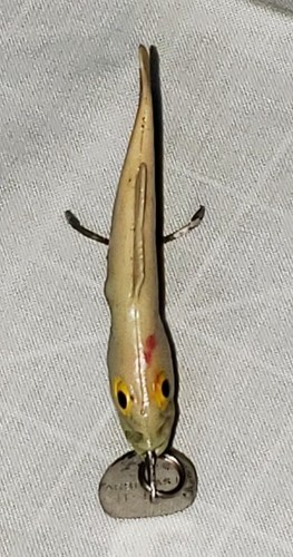 Vintage FRED ABORGAST LIL-BASS Fishing Lure Crankbait Swimbait Minnow - Picture 5 of 6