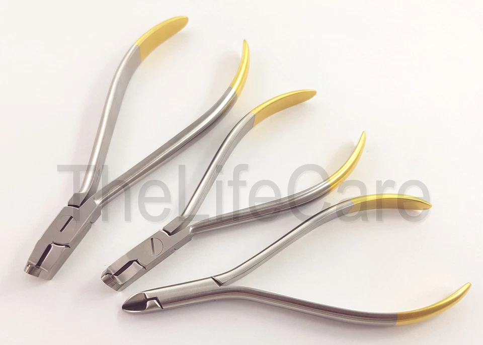 Dental Distal End Cutter Hard and Soft Wire Orthodontic Pliers set of 3 Pcs - Image 2 of 3