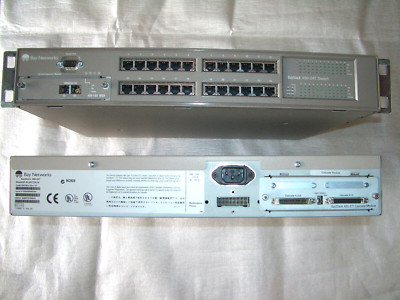 Switch, Nortel Bay Networks BayStack 450-24T Switch 24 x Ethernet, Rackeinbau