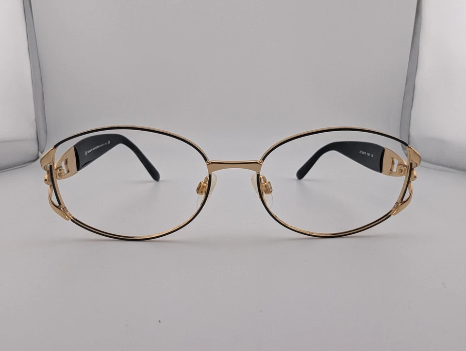 Solo monturas para gafas SERGIO TACCHINI, S.T. 1047-S T809, 135, negro/oro, Italia Foto 2 de 4