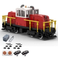 Custom MOC-103144 GE45 Little Red Ton Switcher Retro Train 587 Parts