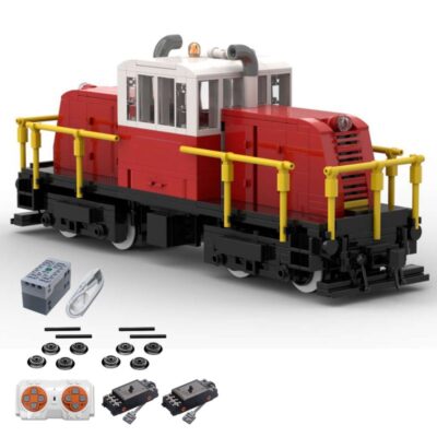 MOC-103144 GE45 Little Red Ton Switcher Retro Train 587 Stück für 9+ Jahre
