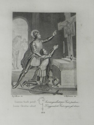 San Giovanni Gualberto Vallombrosa Aquaforte 1856 Radierung Migliavacca