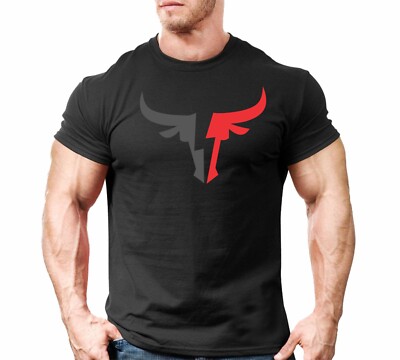 Brahma Bull T-Shirt Fitnessstudio Motivation Training Training MMA Boxen Bodybuilding groß