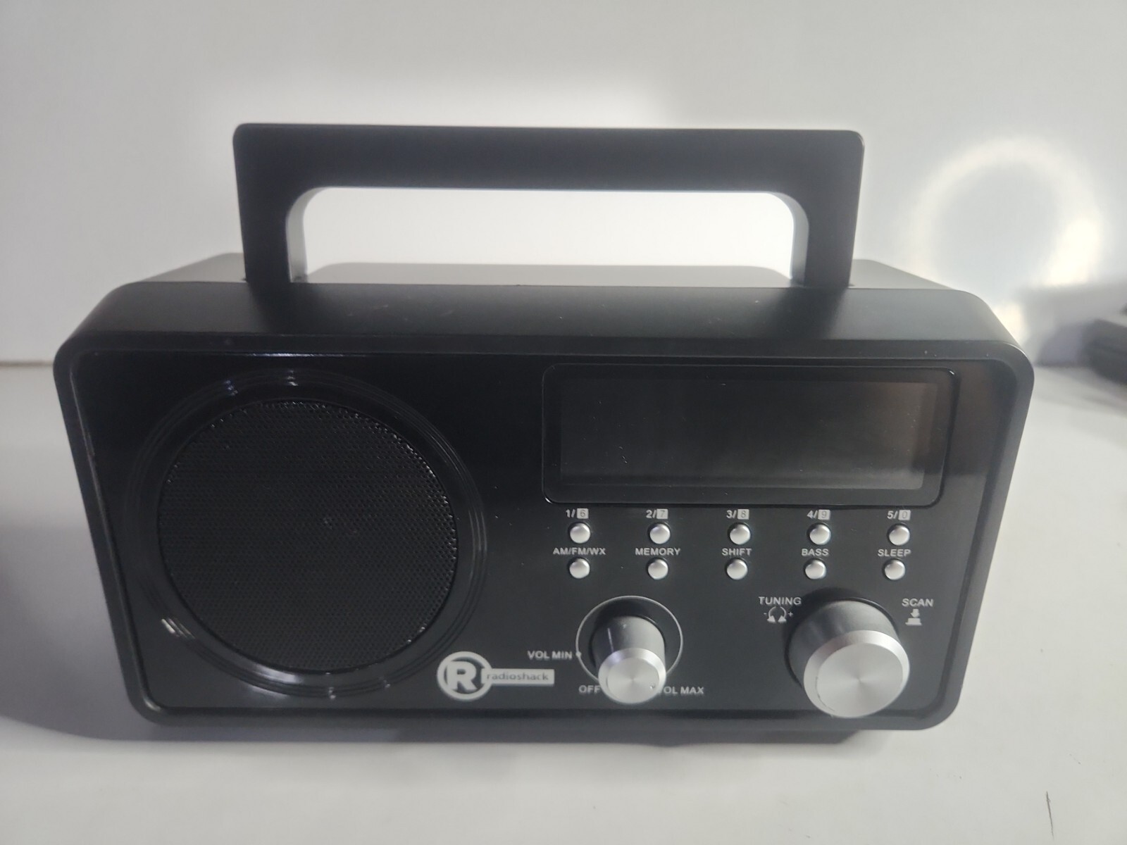 RadioShack AM/FM/WX Weather Tabletop Black Radio 1201178 tested | eBay
