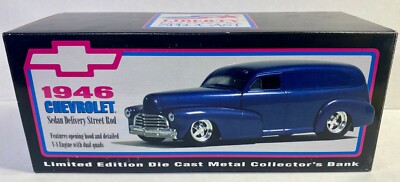 CHEVROLET SEDAN DELIVERY STREET ROD 1946 BANK BY LIBERTY CLASSICS SPEC CAST NIB