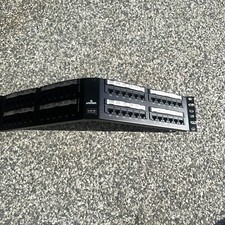Leviton CAT 48 Port Angled Patch Panel w/ Cat 6A Plugs
