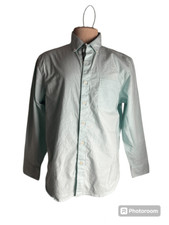 Tommy Bahama Men Button Down Shirt Collared Long Sleeves Pockets Sz M Green