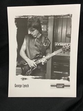 GEORGE LYNCH - ESP Chitarra Baritono Pressa Carta Pesante 8,5x11 B/N Foto