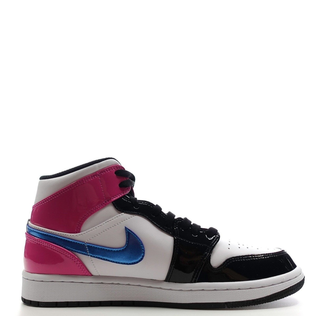 Nike Air Jordan 1 Mid SE 9.5 White Cyber Active Fuchsia