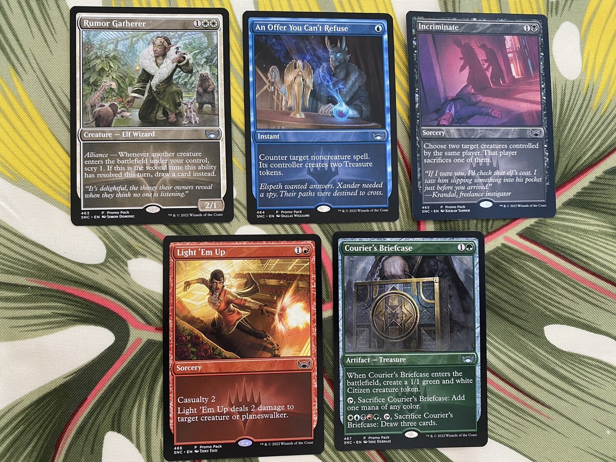 mtg promo pack cards *Non-Foil* SNC PROMO PACK CARDS MTG NM/MT Streets New Capenna Unique No  Repeats