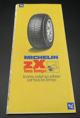 Vintage Michelin Road Map 1975 France Lyon Geneva N 74 | eBay