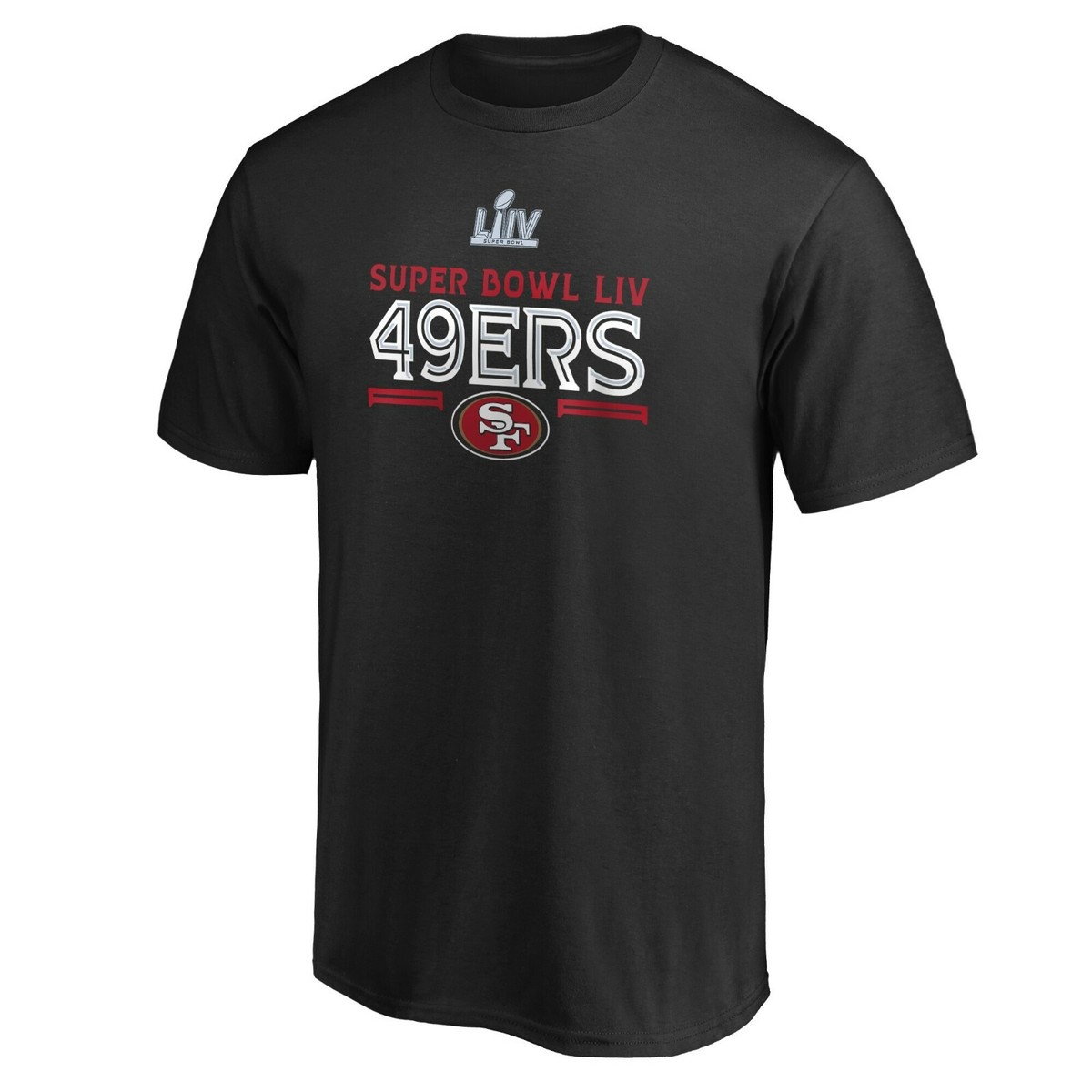 San Francisco 49ers NFL Pro Line Super Bowl LIV Bound Gridiron Tee Shirt  Black