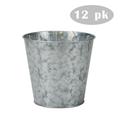 4.1'' Home Decor Galvanized Bucket Planter for Home, Garden, Patio