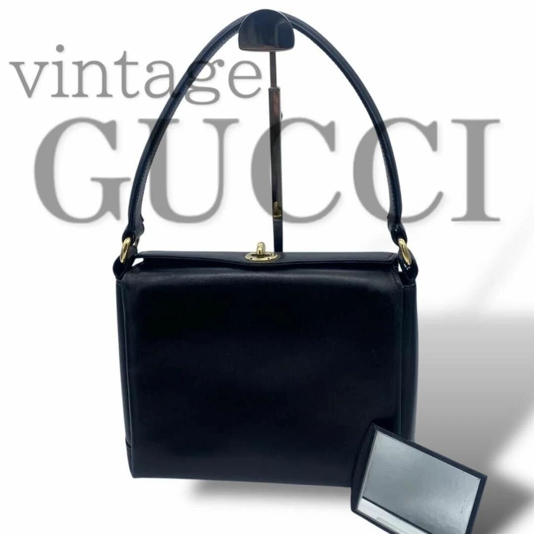 Sac à bandoulière GUCCI cuir noir authentique G02081063