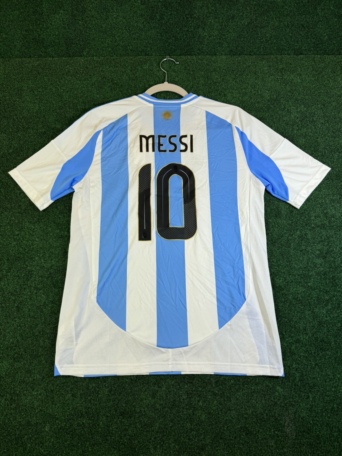 Messi Argentina Jersey 24-25 Home Soccer Shirt IP8387 Adidas Boys Size XL ERROR