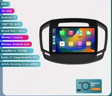 RADIO 2 DIN PER OPEL INSIGNA  BLUETOOTH USB NAVIGATORE WI-FI GPS 13/17 CARPLAY