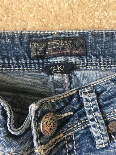 WOMENS SILVER JEANS SUKI BOOTCUT BLUE 27 X 32 - Picture 6 of 12
