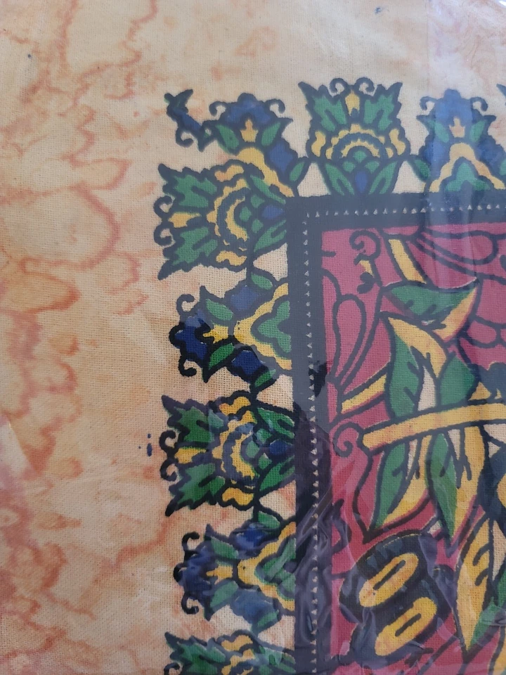 Tree of life yellow bedspread, tapestry, tablecover boho spiritual woven cloth - Image 4 of 4