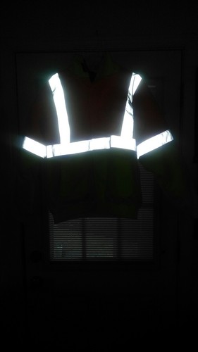 DSP Dicke Safety Jacket inslate #j3200 ANSI Class 2-3 size yellow orange - Picture 2 of 6