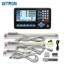 1um 3 Axis Milling CNC Digital Readout DRO Linear Glass Scale Bridgeport Dro Set