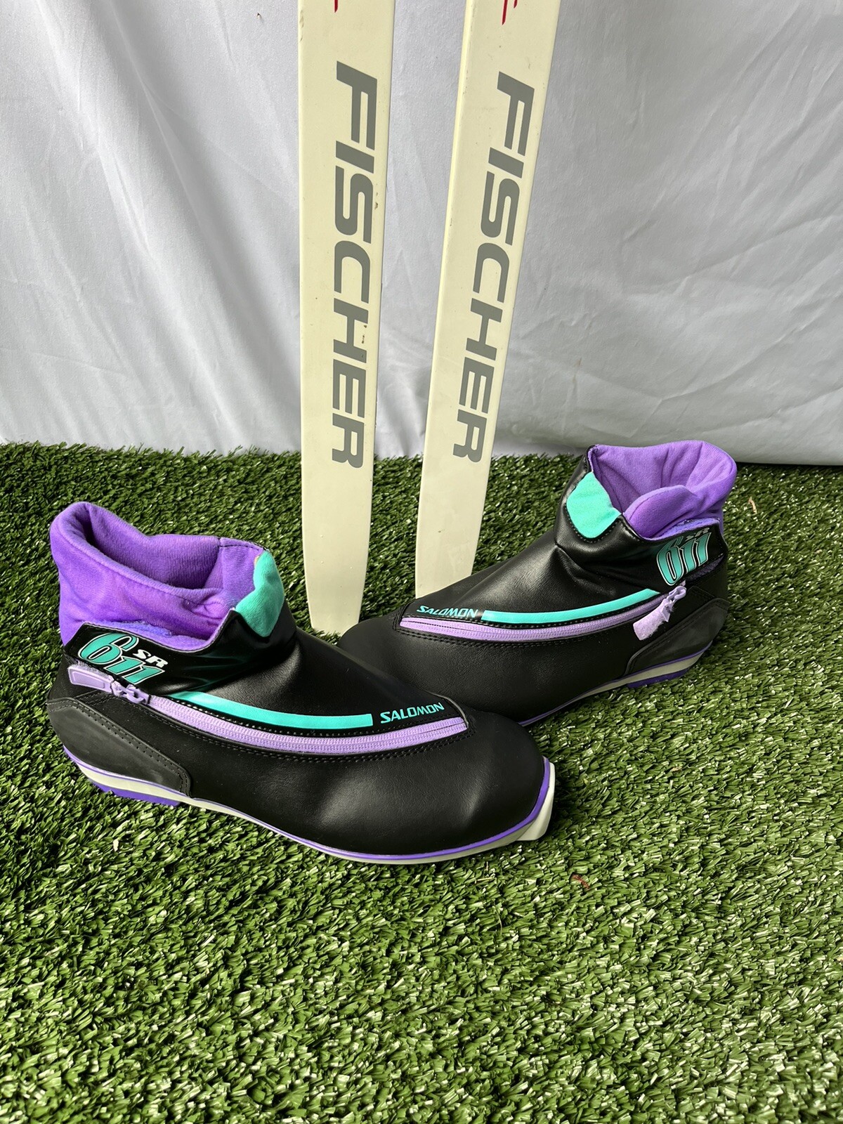 Fischer Air Tec 215cm XC Cross Country Skis with Bindings and Boots V