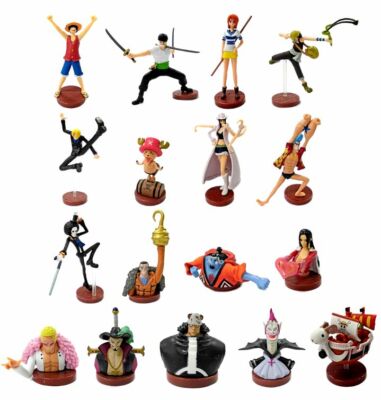 Choco Egg One Piece Mini Figure Full Set of 17 including Secret