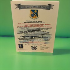 AIR NATIONAL GUARD - OK / 138TH FIGHTER WING~CERTIFICATE OF COMMENDATION