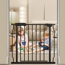 30 inch tall, 29.13-33.86 inch Wide Baby Gate, Pressure Mounted, No Drilling