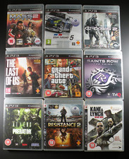 SONY PS3 PlayStation 3 9x Game Bundle: Last of Us GT5 Crysis 2 Mass Effect 2 +4