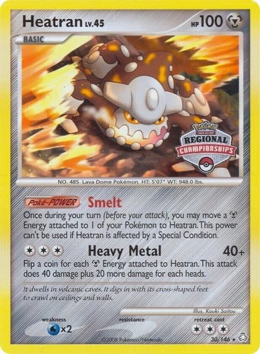 Heatran 30/146 League & Championship Cards