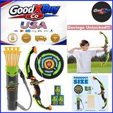 Kids Bow and Arrow Set with LED Flashing Lights, Suction Cup Arrows, Target