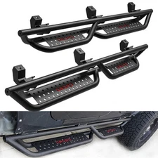 Drop Running Boards for 2018-2026 Jeep Wrangler JL 4 Door 6" Nerf Bars Side Step