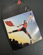 VINTAGE 1985 NIKE AIR SKY JORDAN HANGTAG ROYAL CHICAGO PUNTA NERA METALLIZZATA BASSA