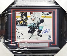Ryan Donato Auto Framed 8x10 Photo Seattle Kraken First Franchise Goal MCS Holo
