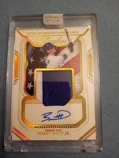 2023 PANINI-FLAWLESS GOLD 10/10 Bobby Witt Jr. PATCH-AUTO SHARP Condition 