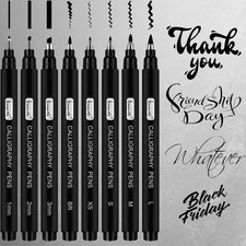 Calligraphy Pens,Hand Lettering Pens, Calligraphy Brush Pen Set for Beginners Wr