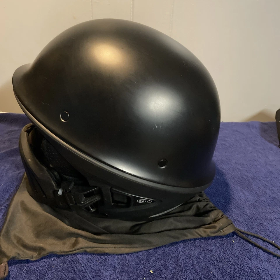 Casco de calle Bell Rogue cara abierta para motocicleta DOT - negro mate liso talla XXL Foto 3 de 4