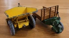 Vintage Dinky Supertoys No. 562 Muir Hill Dumper Truck & No. 27G Motocart