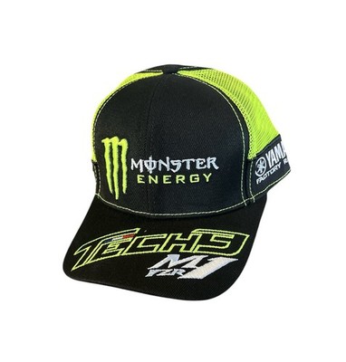 Yamaha Racing Tech3 SnapBack Hat Black / Neon Monster Energy Adjustable NEW
